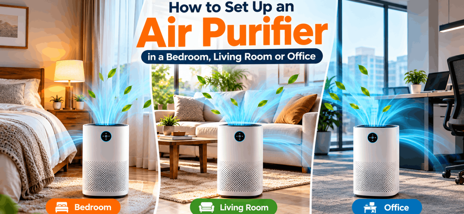 How to Set Up an Air Purifier in a Bedroom, Living Room or Office