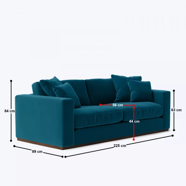 Fontana Large 3.5 Seater Sofa - 88.5"