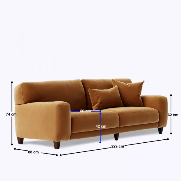 Infinito Large 3 Seater Sofa - 90"