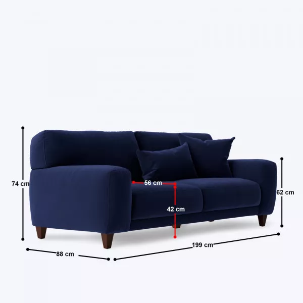 Infinito 3 Seater Sofa - 78"