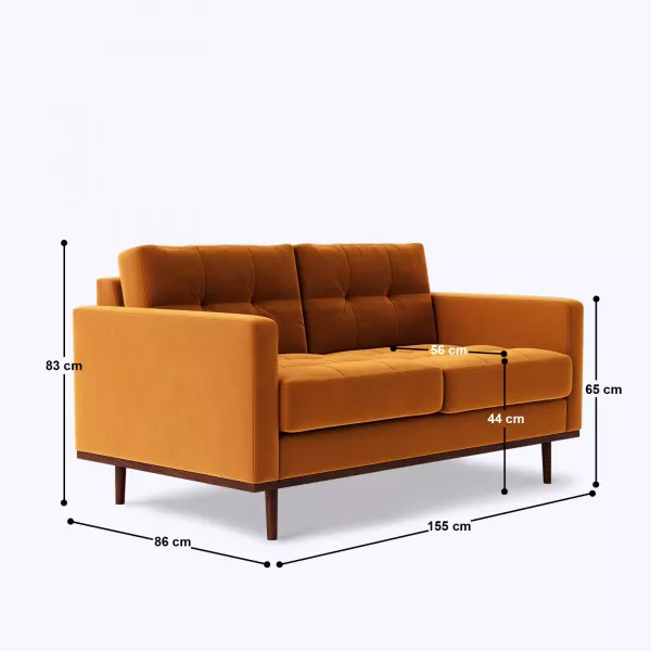 Reveltin 2 Seater Sofa - 61"