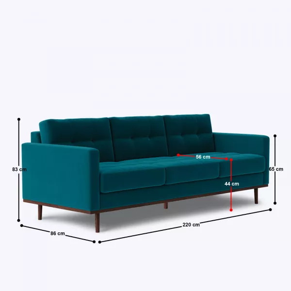 Reveltin 3 Seater Sofa - 86"