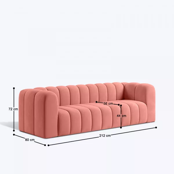 Mebble 3 Seater Sofa - 83"
