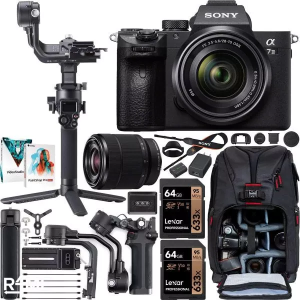 Sony Cinematic Kit A7III with 3 Lenses with Gimble