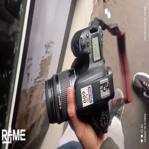 Canon EOS 77d With Lens.