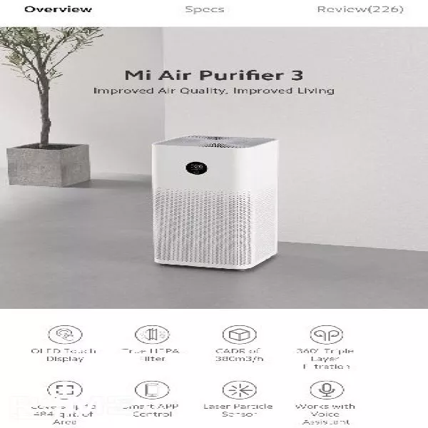 Air purifier for rent