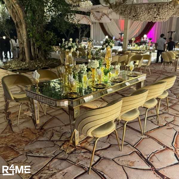 Mirror Rectangluar Table (8*4 ft) on rent