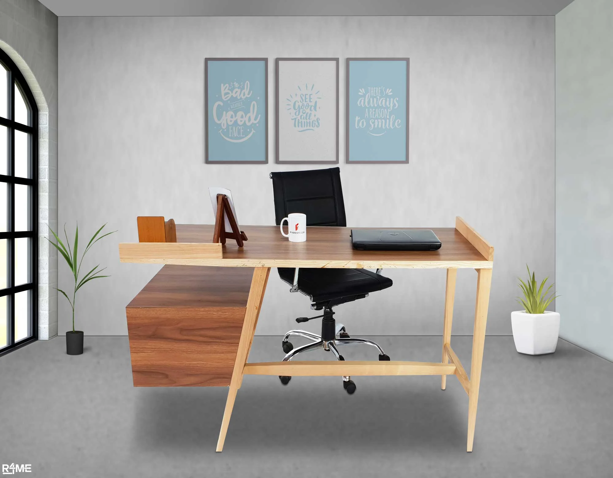 Fringe Office Desk with Chair on rent