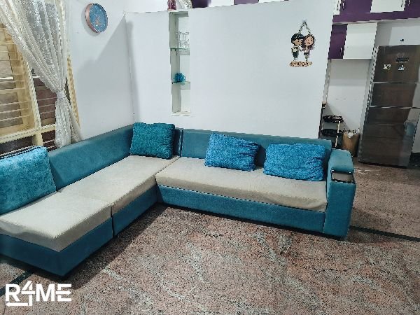 L shape sofa set on rent